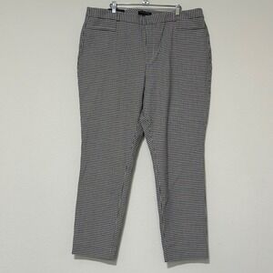 Banana Republic‎ Curvy Sloan Pants 18L Multicolor Checkered Washable Bi Stretch
